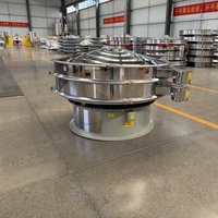 Tamis vibrant circulaire en acier inoxydable haute capacité, qualité alimentaire, pour tamiser la farine, le sucre, les épices, machine de tamisage rotative industrielle