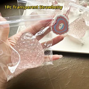 1 pièce Jouet anti-stress souple et compressible en forme de grande fraise, en latex, pour adultes, pour jeux de divertissement de fête, Halloween, Noël - Product Image 5