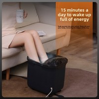 NINGDECRIUS Machine de massage électrique automatique pour usage domestique avec fonction musicale et chauffante, bain de pieds à température constante pour une immersion profonde