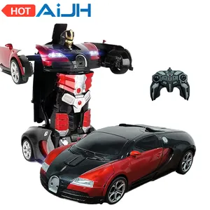 AiJH Radio Control Toys Contains All Batteries Deformation Car Four Wheel Drive RC Robots Car Kids Toys