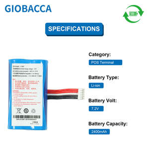Factory Replacement Lithium Ion <b>Battery</b> <b>Pack</b> for Pax D210 IS1087 Pos Machine <b>Rechargeable</b> 7.2V 2400mAh - Product Image 2