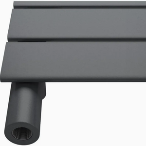 Sèche-serviettes électrique en acier doux anthracite, radiateur porte-serviettes - Product Image 3