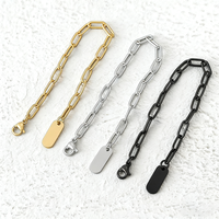 Bracelet chaîne trombone tendance en acier inoxydable plaqué or Ywyougang, personnalisable, pour hommes et femmes, bijoux d'anniversaire