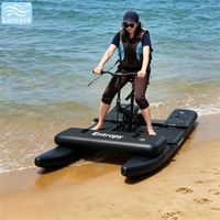 Vélo aquatique SUP à une place avec cadre en aluminium et tapis flottant avant, profilé pour la mer, pliable, de Chine Lumark
