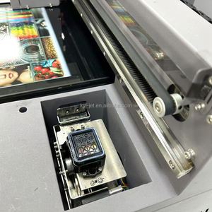 Impresora A3 multifuncional DX7 de un solo cabezal UV de cama plana CMYK + W + funda de teléfono de barniz, vidrio, impresora UV de botella cilíndrica - Product Image 5