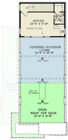 Villa de luxe en rectangle de trois étages avec balcon ouvert