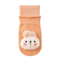 Chaussettes pour bébé nouveau-né, style printemps-automne, coton pur de classe A, antidérapantes, imprimées jacquard, modèle à double bordure, chaussettes mi-tube à pois