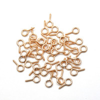 100 mini-œillets à vis dorés pour la fabrication de bijoux DIY