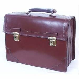 Sac pour ordinateur portable de qualité supérieure en cuir véritable marron pour hommes et femmes, personnalisable, fait main - Product Image 2