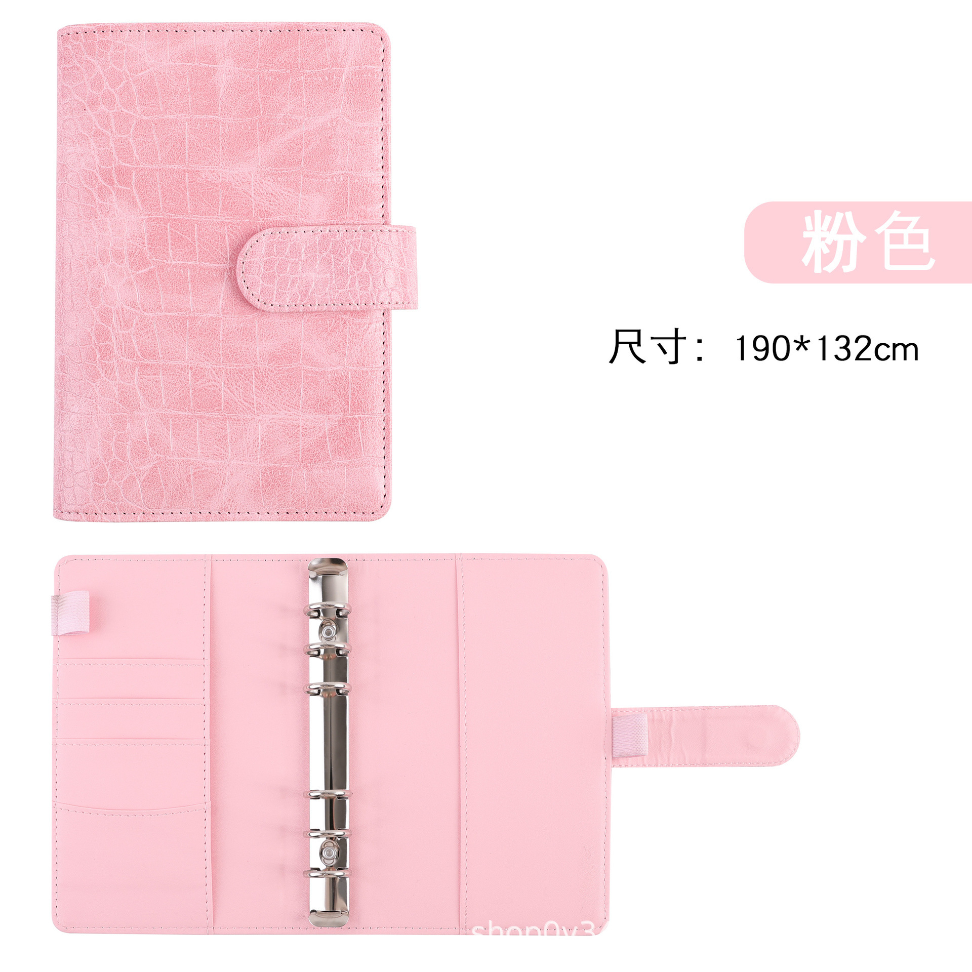 Motif crocodile - rose racine de lotus (coque unique)