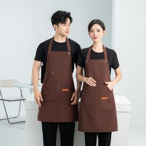 ผ้ากันเปื้อนลายกราฟิกสำหรับบาร์ร้านอาหารผ้ากันเปื้อนทำบาร์บีคิวกันน้ำพิมพ์โลโก้ได้ตามต้องการ - Product Image 6