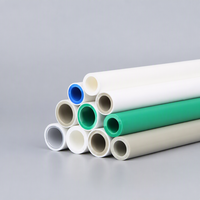 Tuyau en plastique PPR à paroi intérieure lisse, faible résistance au débit, tube à économie d'énergie pour le réseau de distribution d'eau urbaine