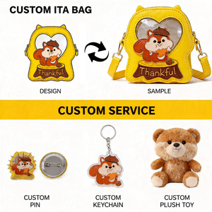 Sac Ita personnalisé avec présentoir pour badges en émail, motif cœur rose, pochette de présentation grande capacité, sacs à main pour femmes, Bolsas De Couro - Product Image 3