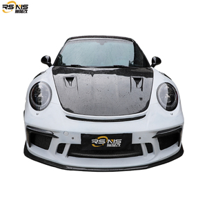 Kit Carrozzeria in Fibra di Carbonio Stile GT3 per <span class=keywords><strong>Porsche</strong></span> <span class=keywords><strong>911</strong></span> 991.1 991.2: Cofano Anteriore, Paraurti, Minigonne Laterali, Alettone Posteriore, Spoiler, Diffusore - Product Image 4