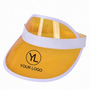 Visera Transparente con Logotipo Personalizado, Gorra de PVC Ajustable, Sombrero de Plástico Transparente para Eventos de Verano al Aire Libre - Product Image 3