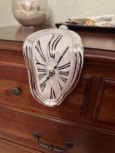 <span class=keywords><strong>Horloge</strong></span> murale moderne créative <span class=keywords><strong>Dali</strong></span> à face unique, chiffres romains rétro, décoration de siège de maison, <span class=keywords><strong>horloge</strong></span> murale silencieuse de coin de table - Product Image 3