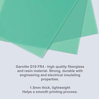 Plaques G10 FR4 Garolite 235x235mm, épaisseur 1/16 po, en composite plastique fibre de verre, pour surface d'impression 3D, lot de 3