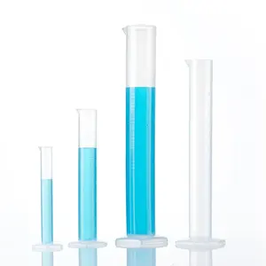 Plastic clear measuring graduated cylinder 100ml plastic measuring cylinder
