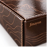 Boîte d'expédition personnalisée en carton ondulé brillant pour dégustation de café