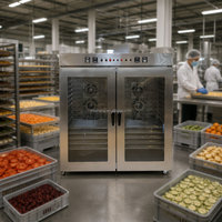 Armoire de séchage alimentaire industrielle à double porte en acier inoxydable, déshydrateur à commande numérique pour séchage en vrac en usine