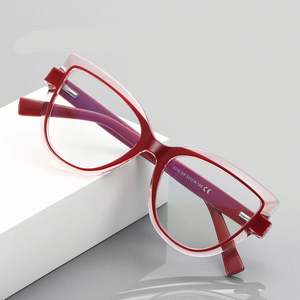 Lunettes d'ordinateur anti-lumière bleue œil de chat TR90, style rétro 2025, avec logo personnalisé, pour femmes - Product Image 2