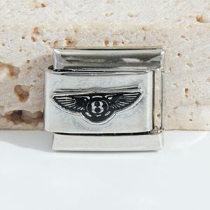 Bracelet Unisexe en Acier Inoxydable Modulaire Élastique avec Logo de Voiture Italien, Bijou Cadeau - Product Image 2