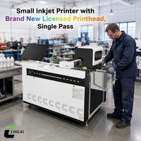 Printer Desktop Chicai Mini Single Pass Packaging untuk Cetak Digital Kipas Kertas Gelas
