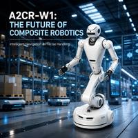 Robot Industrial A2CR-W1, Robot Colaborativo de Uso Industrial Pesado, Material Compuesto Metálico, Software Personalizable, PLC, Motor 1