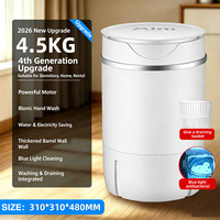 Lave-linge portable compact semi-automatique silencieux à roue pulsée pour un nettoyage en profondeur des vêtements, sous-vêtements, chaussettes, pour la maison et le dortoir