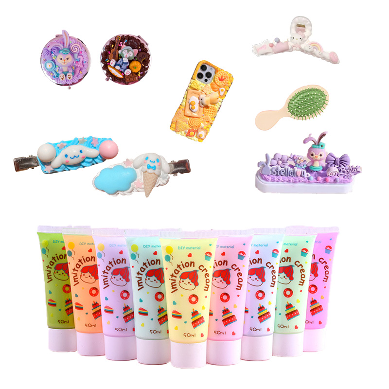 Фабричная розетка, 50 г, украшение, многоцветный клей для взбитых кремов для самостоятельного изготовления