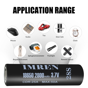 <span class=keywords><strong>IMREN</strong></span> <span class=keywords><strong>18650</strong></span> Batterie <span class=keywords><strong>2800mah</strong></span> 28S 50A USA LAGER 3,7 V 3,6 V Lithium-Li-Ionen-Zelle wiederauf ladbar Inr18650 Zylindrisches ternäres Akku US - Product Image 6