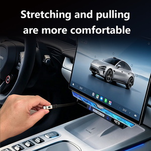 Caricabatterie per Auto <span class=keywords><strong>4</strong></span> in 1 Super Veloce con Sistema di Illuminazione Ambientale e Profumazione, Caricatore USB Tipo C per Telefono, Accessori Auto per Xiaomi SU7 - Product Image 2