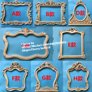 Unfinished Carved Fancy Wood <strong>Mirror</strong> <strong>Frames</strong> - Product Image 6