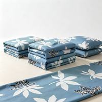 Tissu en polyester résistant aux déchirures à motif de feuilles, prix de gros pour taie d'oreiller