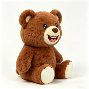 Customized Brown teddy <b>bear</b> plush toy, <b>Cute</b> smiling teddy <b>bear</b> stuffed animal, Soft brown <b>bear</b> plush,Classic brown <b>bear</b> stuffed - Product Image 1