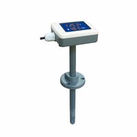 Transmitter Suhu dan Kelembapan CIPPUS untuk Pemasangan di Saluran, Layar Digital, Sensor Pipa untuk Ventilasi HVAC