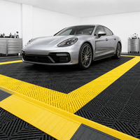 Dalles de sol de garage emboîtables robustes sur mesure, 18 mm, en plastique PP, imperméables et antidérapantes, pour atelier et lavage auto