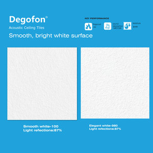 Hiệu suất cao mềm sợi Modular Trần gạch Acoustic gạch Trần Đình chỉ g mắt lưới sản xuất 2x2 sợi thủy tinh len cho - Product Image 3