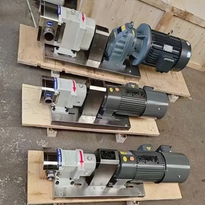 Bomba de Lóbulos Rotatorios de Acero Inoxidable Sanitario de Grado Alimenticio OEM con Reductor de Engranajes Mecánico Bajo, Fabricada en Acero Inoxidable de Grado Alimenticio para un Manejo Seguro - Product Image 3