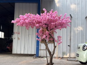 ต้นซากุระประดิษฐ์ตกแต่ง ดอกซากุระสีชมพู ดอกซากุระปลอม สำหรับตกแต่งภายในและภายนอกบ้าน สำนักงาน งานปาร์ตี้ - Product Image 2