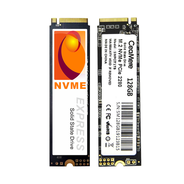 CeaMere OEM Internal 2280 M.2 SSD Nvme PCIe Gen3.0 X4 128GB to 512GB M2 Pcie Ssd Nvme for Laptop Computers