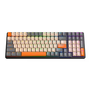 Free Three Mode 100 Keys PBT Keycap Type-C 2.4G BT Wireless Hotswap Gaming Mechanical <b>Keyboard</b> - Product Image 3