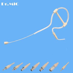 Marca nueva venta al por mayor un gancho para la oreja auriculares micrófono para 4PIN TA4F transmisor inalámbrico hablando cantando - Product Image 1