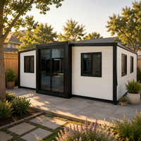 Extension de maison autonome ou habitation secondaire, maison conteneur extensible, mini-maison avec hauteur de plafond de 2400 mm
