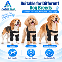 Attelle de protection avant réglable pour chien, idéale pour les entorses, les tensions musculaires et la rééducation