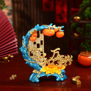 Jiahe Wanshixing Epoxy <b>Resin</b> <b>Sculpted</b> Ornament Light Luxury High-end Atmosphere Living Room Entrance Wine Cabinet Housewarming - Product Image 1