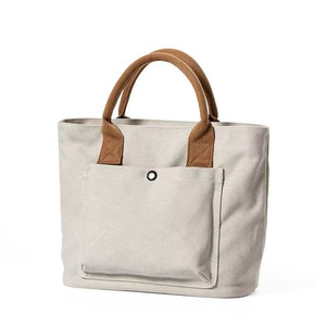 Sac en toile pour <span class=keywords><strong>femme</strong></span>, sac à bandoulière, sac d'école pour étudiant, grande capacité, résistant à l'usure, sac en toile pour le travail quotidien - Product Image 5
