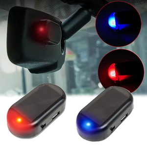 Simulate <b>Solar</b> Car Anti-theft Alarm LED <b>Light</b> Security <b>System</b> Theft Flash Blinking - Product Image 4