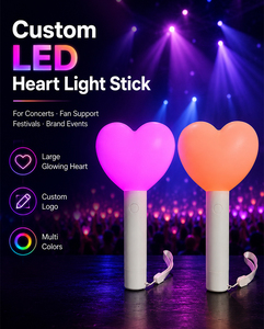 แท่งไฟเชียร์ LED สำหรับงานอีเว้นท์ <span class=keywords><strong>SEVENTEEN</strong></span> และ NCT 127 ของ Longstargift ให้แสงสว่างสูง พร้อมเอฟเฟกต์แสง RGB แบบไดนามิก สร้างความตื่นเต้นให้กับผู้ชม - Product Image 2