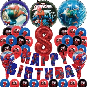 Spider <span class=keywords><strong>Hero</strong></span> Theme Party trang trí Balloon Garland Set với sinh nhật Spider chúc mừng sinh nhật Banner - Product Image 2